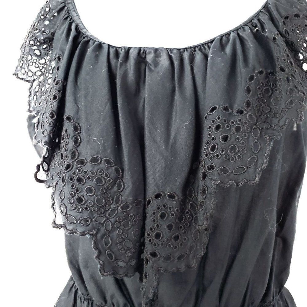 GAP Small BLACK Ruffle Tank Top - Picture 4 of 7